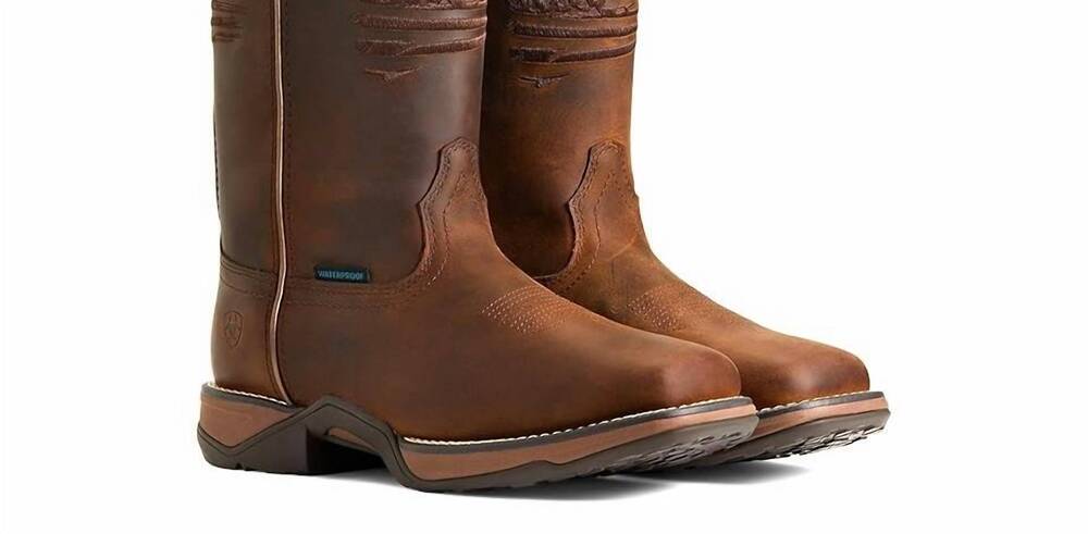 NEW ARIAT women's anthem patriot waterproof composite toe work boot in distresse